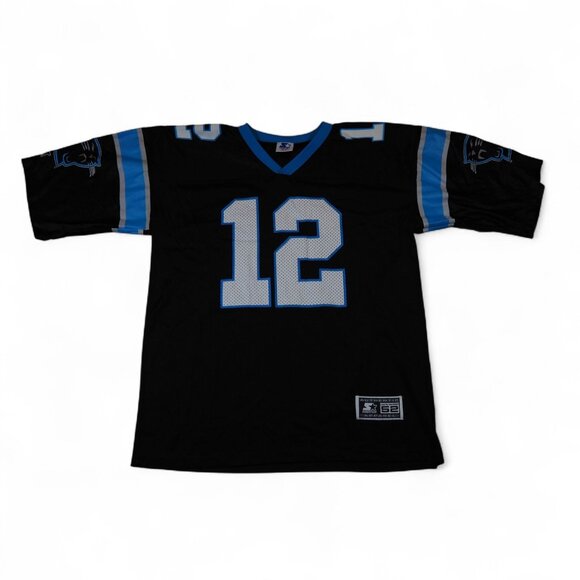 Starter VTG 90s Carolina Panthers Kerry Collins #12 Jersey Men's XL (52) Black - Picture 1 of 12